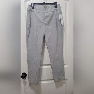Tribal Light Gray High Rise Trousers